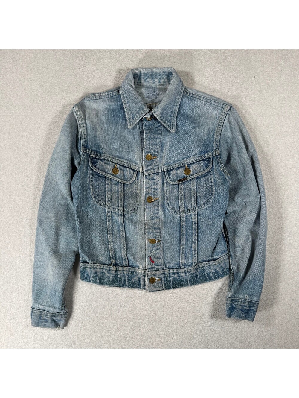 Vintage 60s/70s Lee Made In USA Denim Trucker Jacket Sz XS
